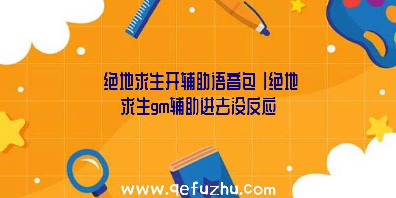 「绝地求生开辅助语音包」|绝地求生gm辅助进去没反应